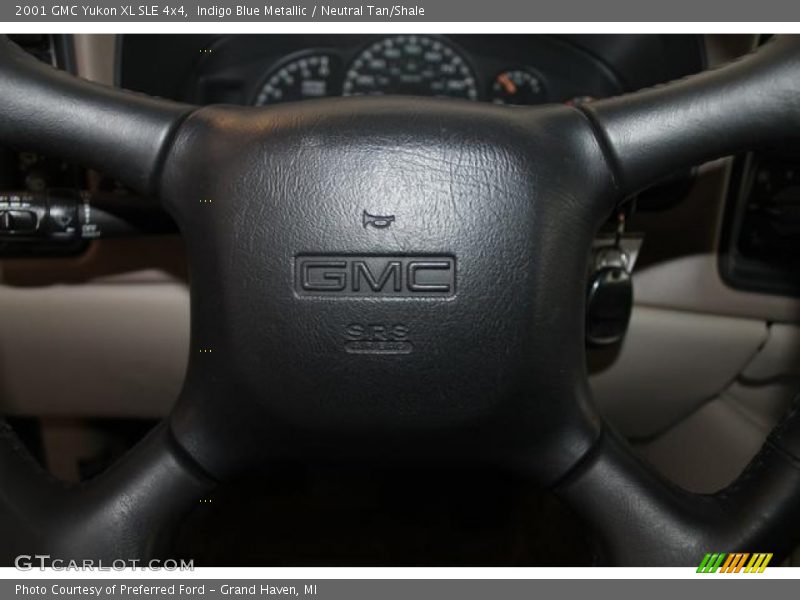 Indigo Blue Metallic / Neutral Tan/Shale 2001 GMC Yukon XL SLE 4x4
