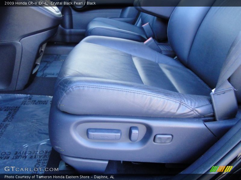 Crystal Black Pearl / Black 2009 Honda CR-V EX-L