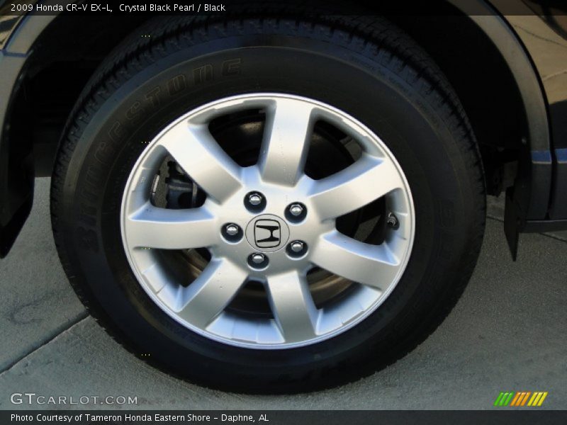 Crystal Black Pearl / Black 2009 Honda CR-V EX-L