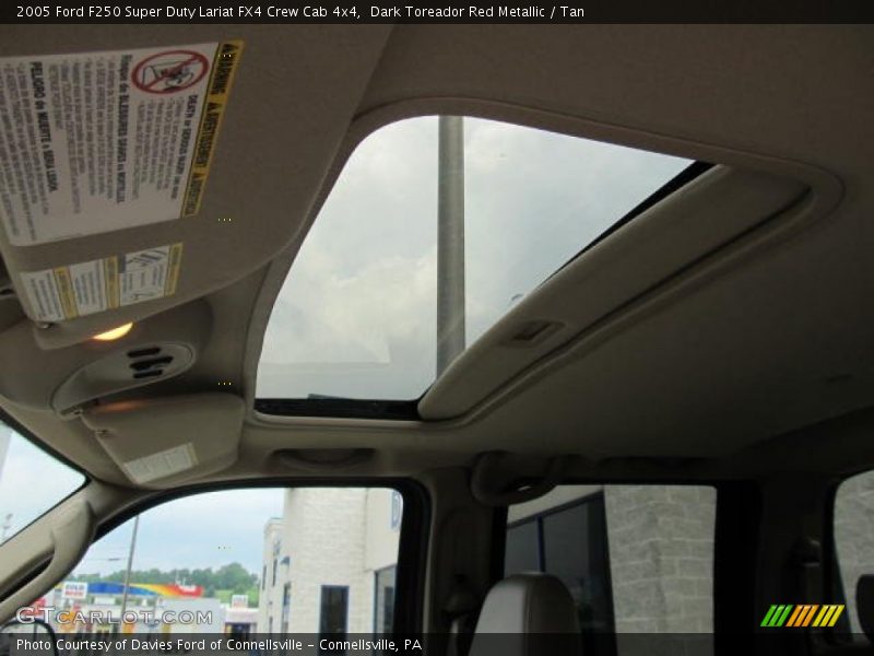 Sunroof of 2005 F250 Super Duty Lariat FX4 Crew Cab 4x4