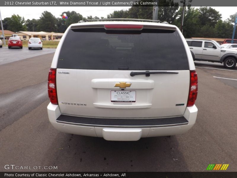 White Diamond Tricoat / Light Cashmere/Dark Cashmere 2012 Chevrolet Suburban LTZ