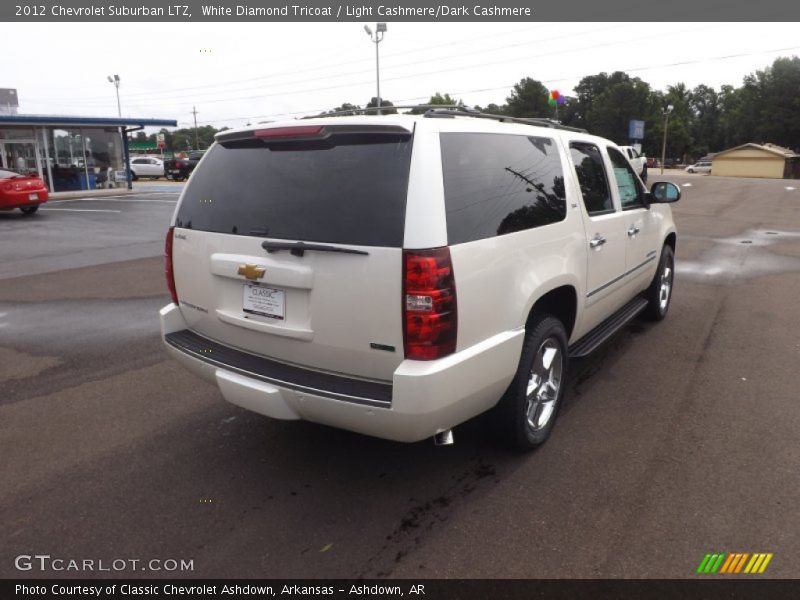 White Diamond Tricoat / Light Cashmere/Dark Cashmere 2012 Chevrolet Suburban LTZ