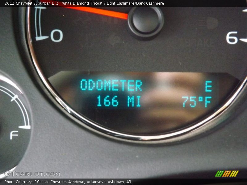 White Diamond Tricoat / Light Cashmere/Dark Cashmere 2012 Chevrolet Suburban LTZ