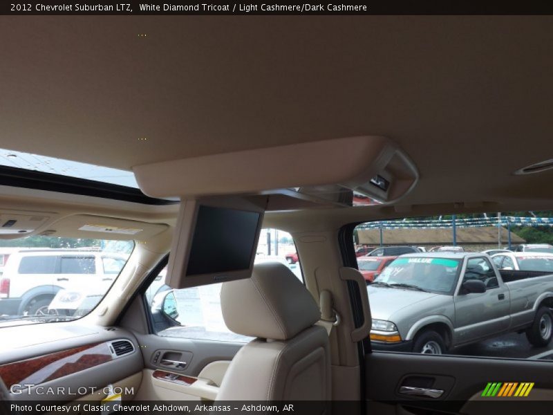 White Diamond Tricoat / Light Cashmere/Dark Cashmere 2012 Chevrolet Suburban LTZ