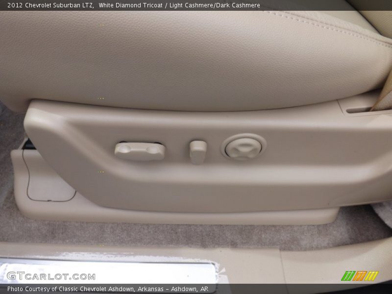 White Diamond Tricoat / Light Cashmere/Dark Cashmere 2012 Chevrolet Suburban LTZ