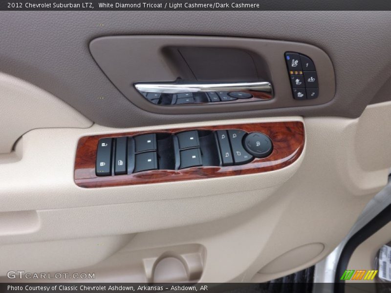 White Diamond Tricoat / Light Cashmere/Dark Cashmere 2012 Chevrolet Suburban LTZ