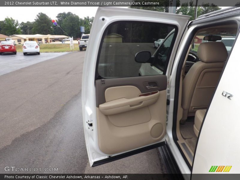 White Diamond Tricoat / Light Cashmere/Dark Cashmere 2012 Chevrolet Suburban LTZ