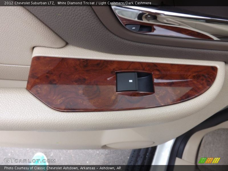 White Diamond Tricoat / Light Cashmere/Dark Cashmere 2012 Chevrolet Suburban LTZ