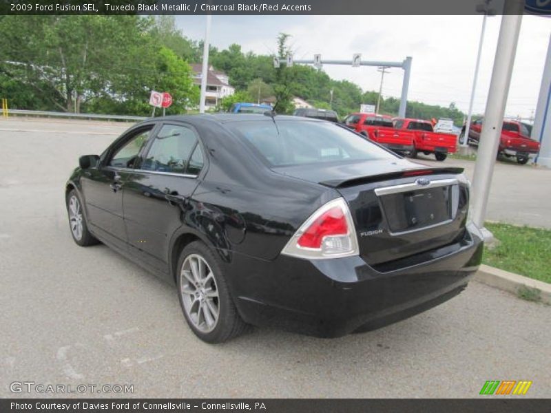 Tuxedo Black Metallic / Charcoal Black/Red Accents 2009 Ford Fusion SEL