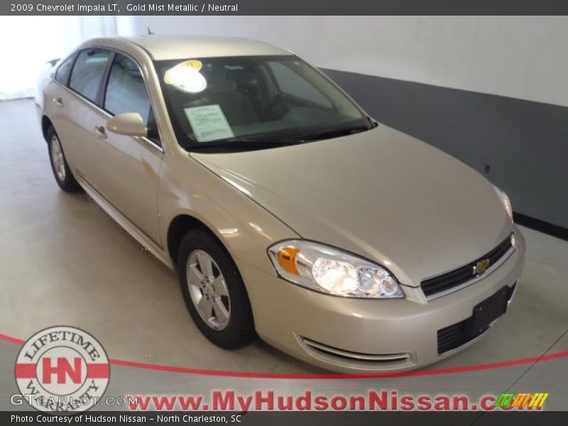 Gold Mist Metallic / Neutral 2009 Chevrolet Impala LT