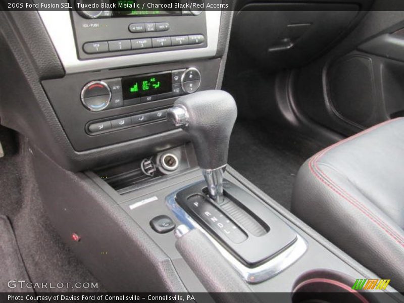 Tuxedo Black Metallic / Charcoal Black/Red Accents 2009 Ford Fusion SEL