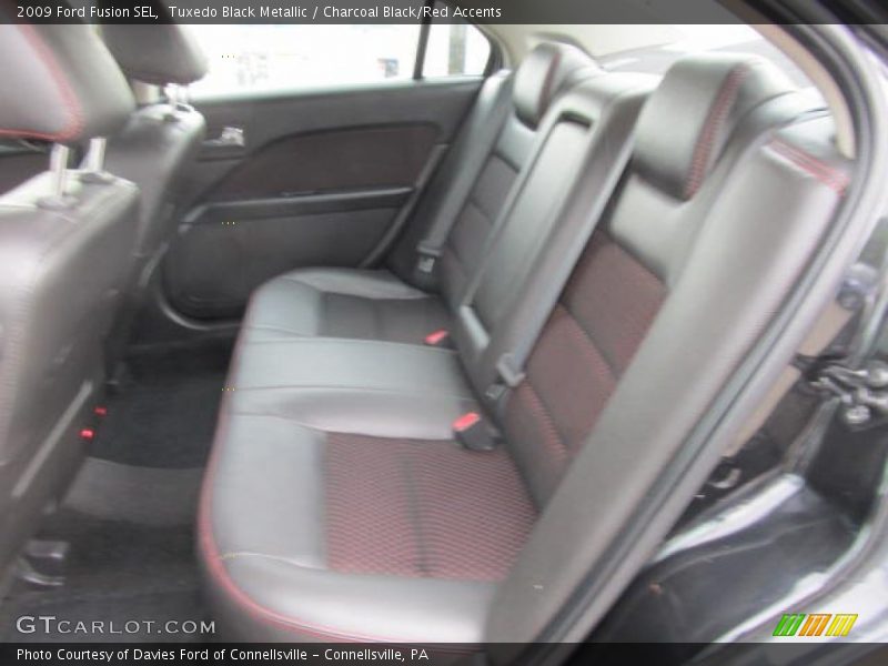 Tuxedo Black Metallic / Charcoal Black/Red Accents 2009 Ford Fusion SEL