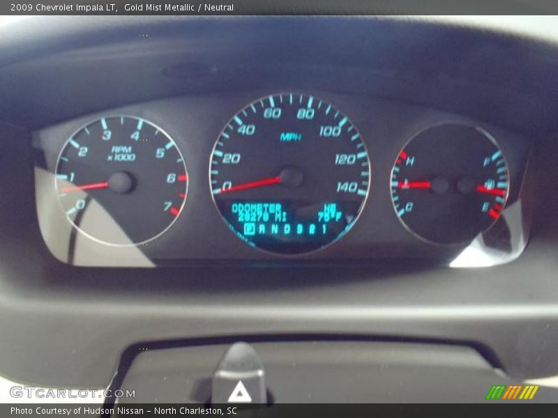 Gold Mist Metallic / Neutral 2009 Chevrolet Impala LT