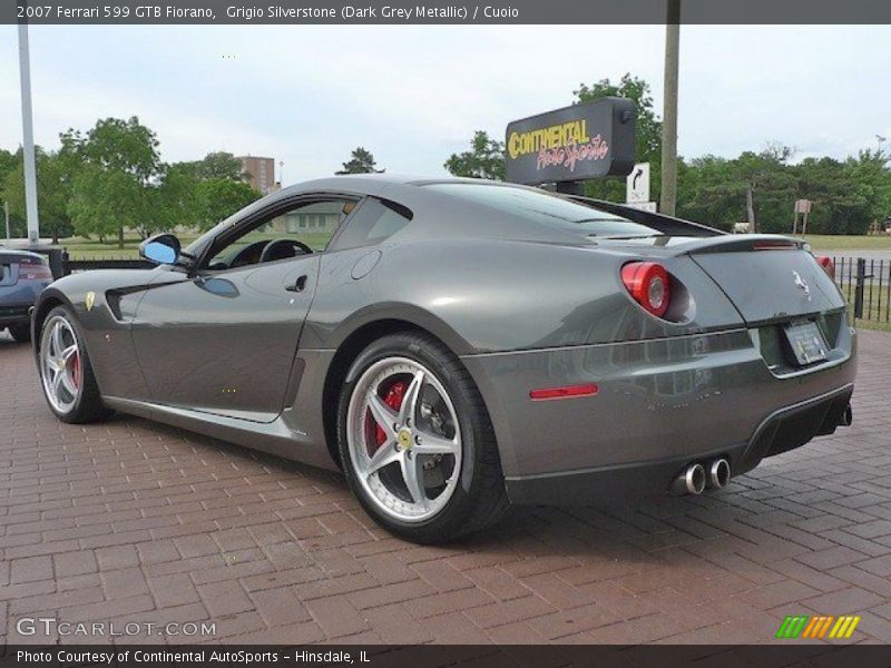 Grigio Silverstone (Dark Grey Metallic) / Cuoio 2007 Ferrari 599 GTB Fiorano