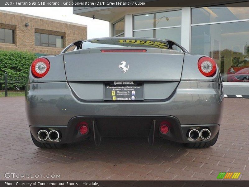 Grigio Silverstone (Dark Grey Metallic) / Cuoio 2007 Ferrari 599 GTB Fiorano