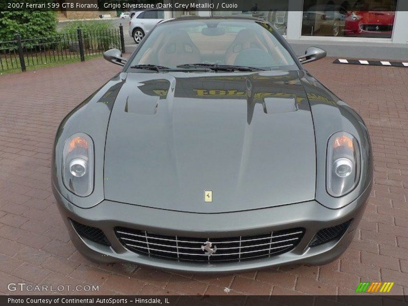 Grigio Silverstone (Dark Grey Metallic) / Cuoio 2007 Ferrari 599 GTB Fiorano