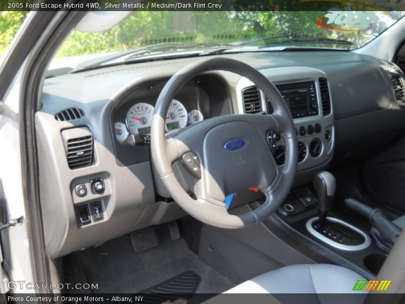 Silver Metallic / Medium/Dark Flint Grey 2005 Ford Escape Hybrid 4WD