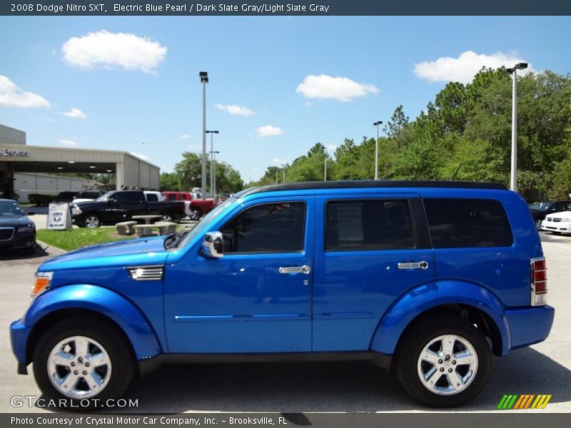 Electric Blue Pearl / Dark Slate Gray/Light Slate Gray 2008 Dodge Nitro SXT