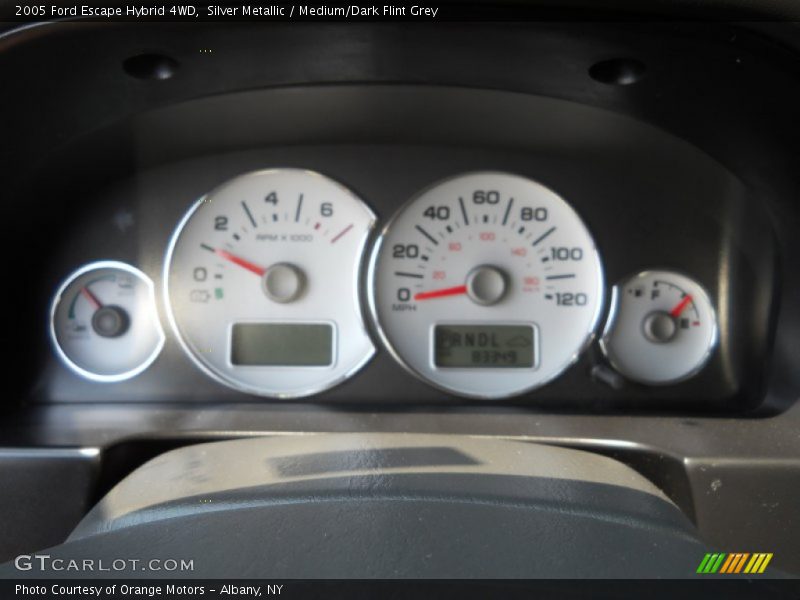 Silver Metallic / Medium/Dark Flint Grey 2005 Ford Escape Hybrid 4WD