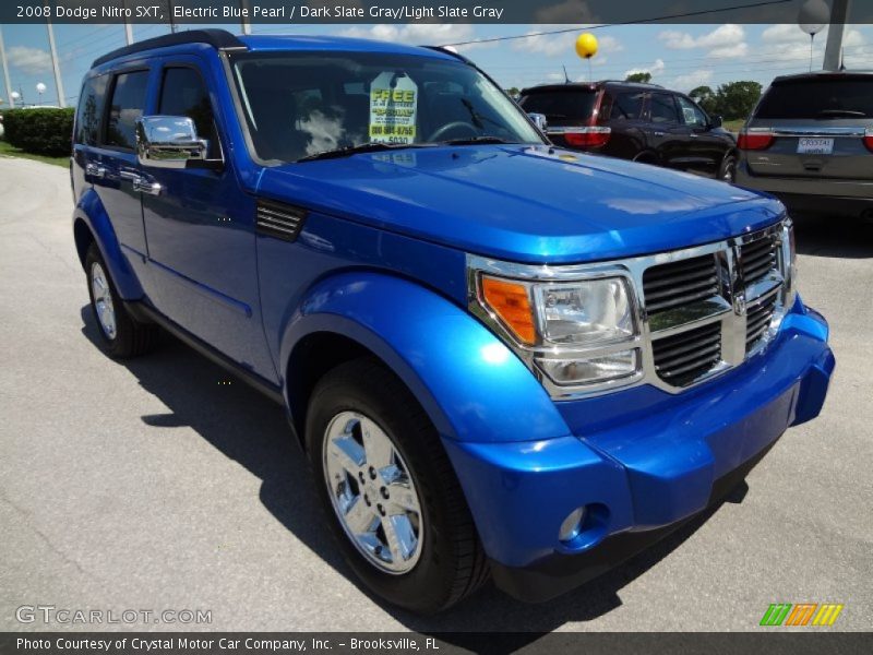 Electric Blue Pearl / Dark Slate Gray/Light Slate Gray 2008 Dodge Nitro SXT