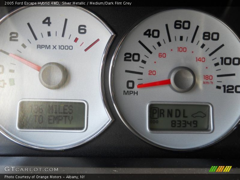 Silver Metallic / Medium/Dark Flint Grey 2005 Ford Escape Hybrid 4WD