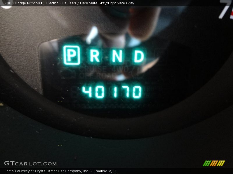 Electric Blue Pearl / Dark Slate Gray/Light Slate Gray 2008 Dodge Nitro SXT