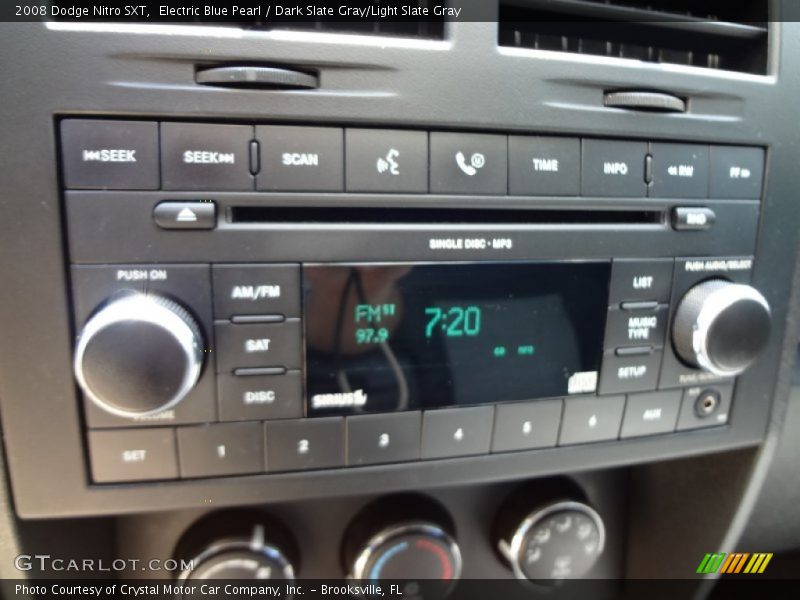 Electric Blue Pearl / Dark Slate Gray/Light Slate Gray 2008 Dodge Nitro SXT