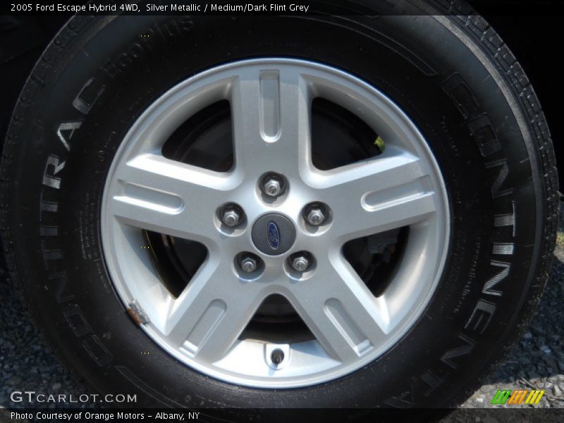 Silver Metallic / Medium/Dark Flint Grey 2005 Ford Escape Hybrid 4WD