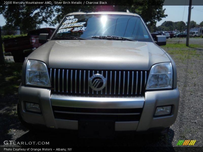 Silver Birch Metallic / Charcoal Black 2008 Mercury Mountaineer AWD