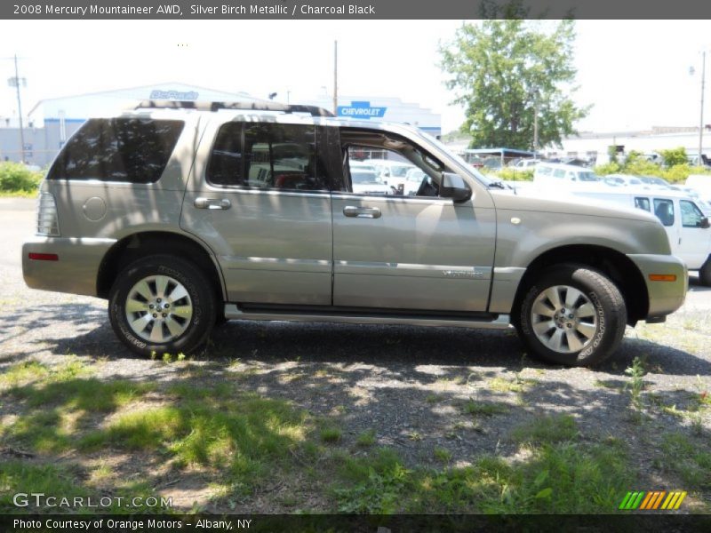 Silver Birch Metallic / Charcoal Black 2008 Mercury Mountaineer AWD