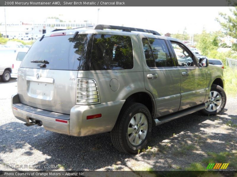 Silver Birch Metallic / Charcoal Black 2008 Mercury Mountaineer AWD