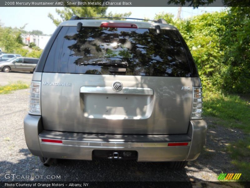 Silver Birch Metallic / Charcoal Black 2008 Mercury Mountaineer AWD