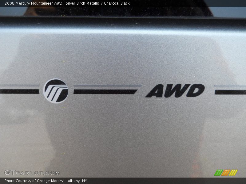 Silver Birch Metallic / Charcoal Black 2008 Mercury Mountaineer AWD
