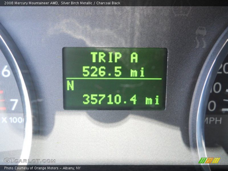Silver Birch Metallic / Charcoal Black 2008 Mercury Mountaineer AWD