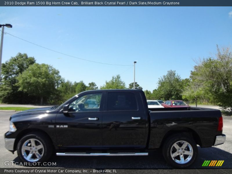 Brilliant Black Crystal Pearl / Dark Slate/Medium Graystone 2010 Dodge Ram 1500 Big Horn Crew Cab