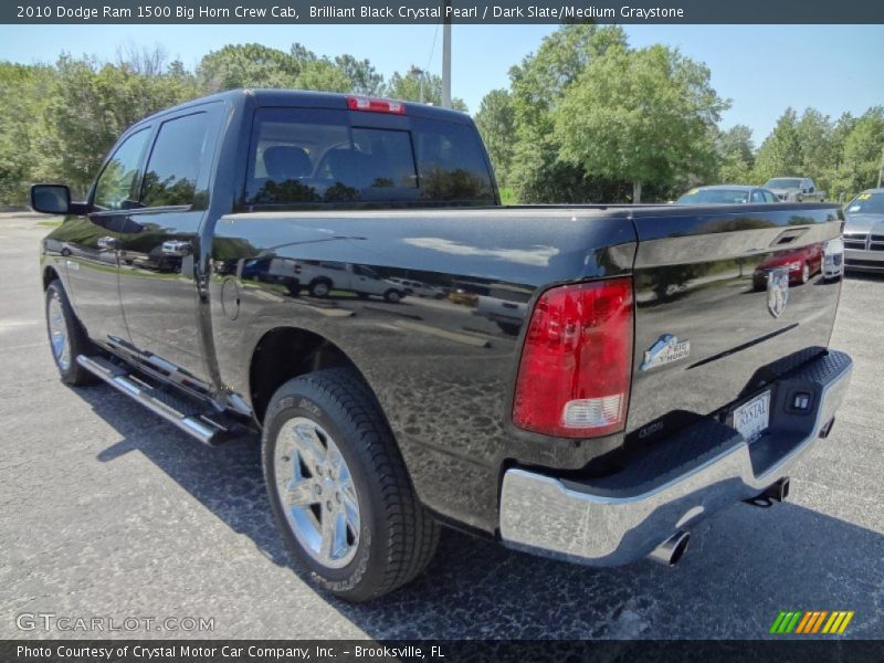 Brilliant Black Crystal Pearl / Dark Slate/Medium Graystone 2010 Dodge Ram 1500 Big Horn Crew Cab