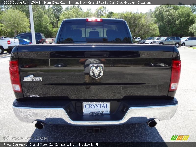Brilliant Black Crystal Pearl / Dark Slate/Medium Graystone 2010 Dodge Ram 1500 Big Horn Crew Cab