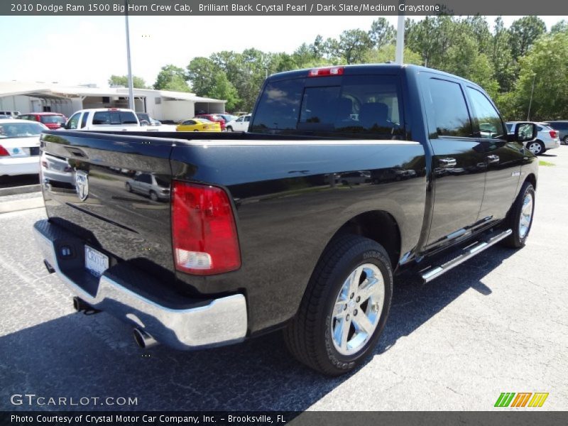 Brilliant Black Crystal Pearl / Dark Slate/Medium Graystone 2010 Dodge Ram 1500 Big Horn Crew Cab