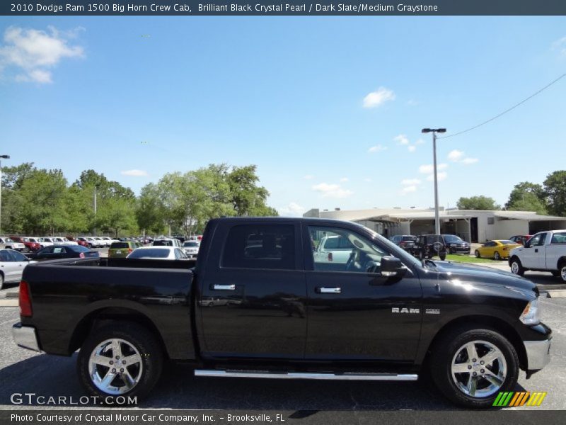 Brilliant Black Crystal Pearl / Dark Slate/Medium Graystone 2010 Dodge Ram 1500 Big Horn Crew Cab