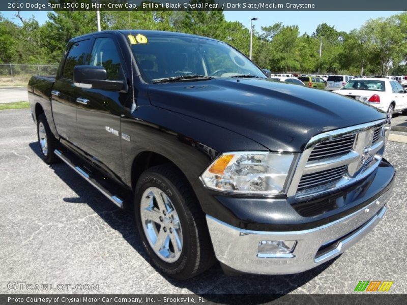 Brilliant Black Crystal Pearl / Dark Slate/Medium Graystone 2010 Dodge Ram 1500 Big Horn Crew Cab