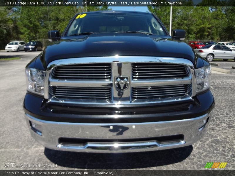 Brilliant Black Crystal Pearl / Dark Slate/Medium Graystone 2010 Dodge Ram 1500 Big Horn Crew Cab