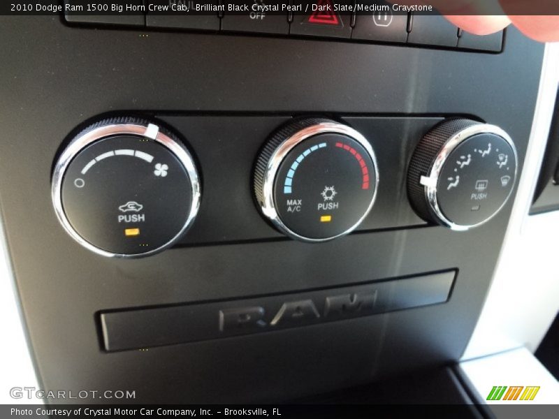 Brilliant Black Crystal Pearl / Dark Slate/Medium Graystone 2010 Dodge Ram 1500 Big Horn Crew Cab
