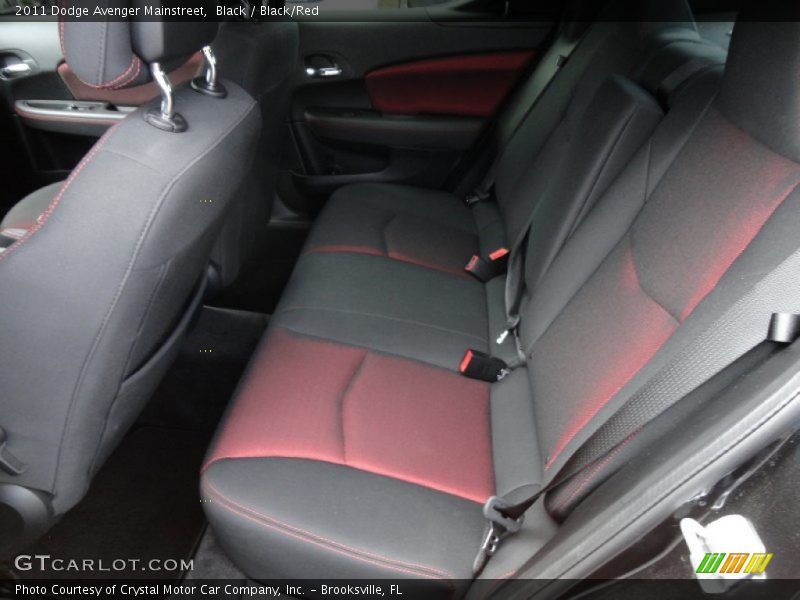 Black / Black/Red 2011 Dodge Avenger Mainstreet