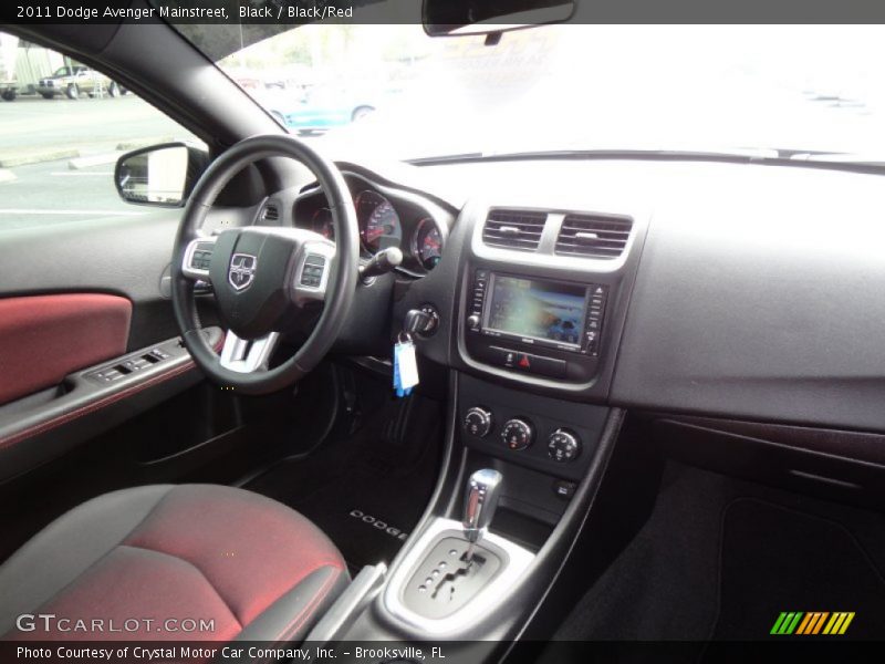 Black / Black/Red 2011 Dodge Avenger Mainstreet