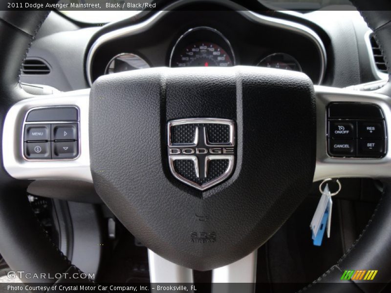 Black / Black/Red 2011 Dodge Avenger Mainstreet