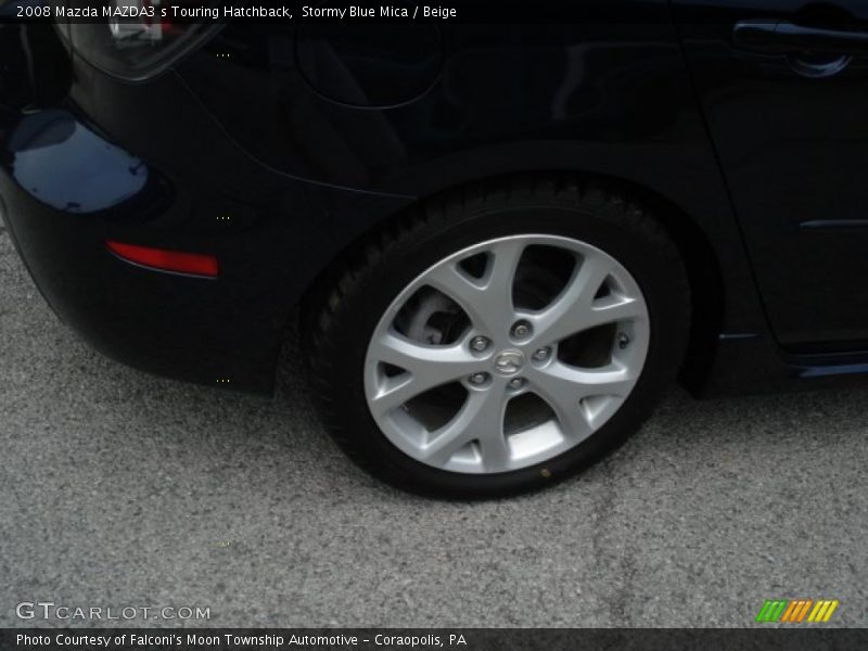 Stormy Blue Mica / Beige 2008 Mazda MAZDA3 s Touring Hatchback