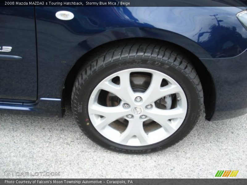 Stormy Blue Mica / Beige 2008 Mazda MAZDA3 s Touring Hatchback