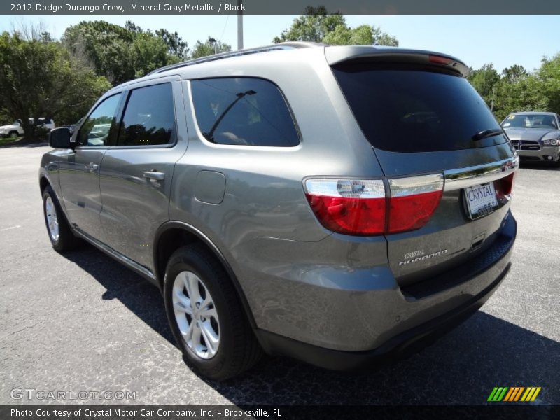 Mineral Gray Metallic / Black 2012 Dodge Durango Crew