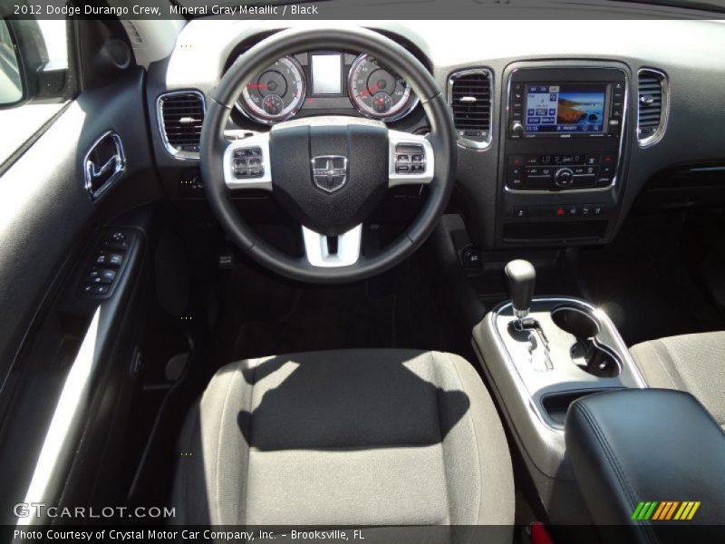 Mineral Gray Metallic / Black 2012 Dodge Durango Crew