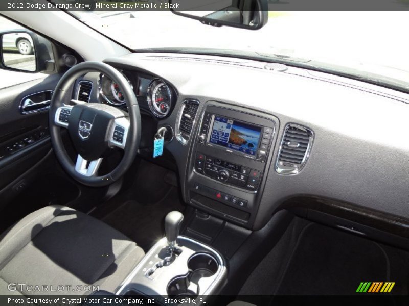 Mineral Gray Metallic / Black 2012 Dodge Durango Crew